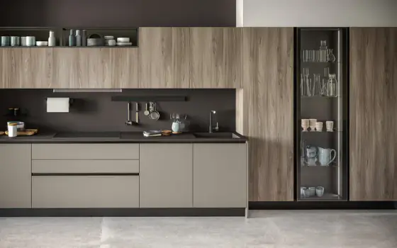 Round modern kitchen with island by Arredo3