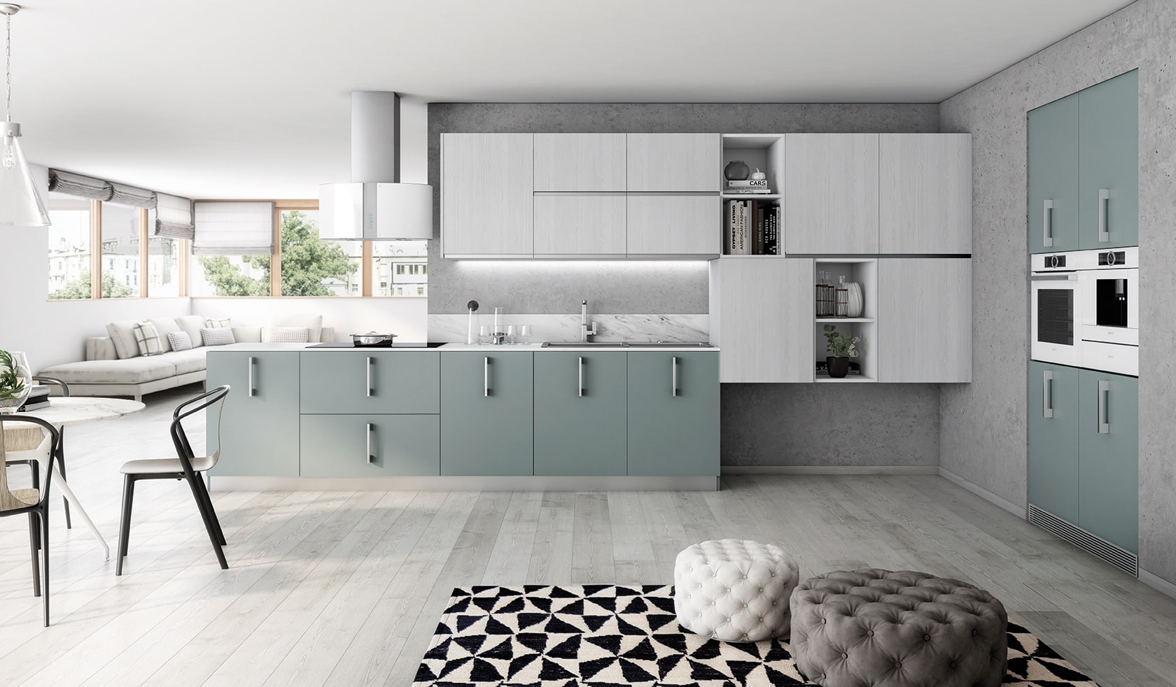Laminates — FJORD GREEN AND T1 WHITE ASH LAMINATES