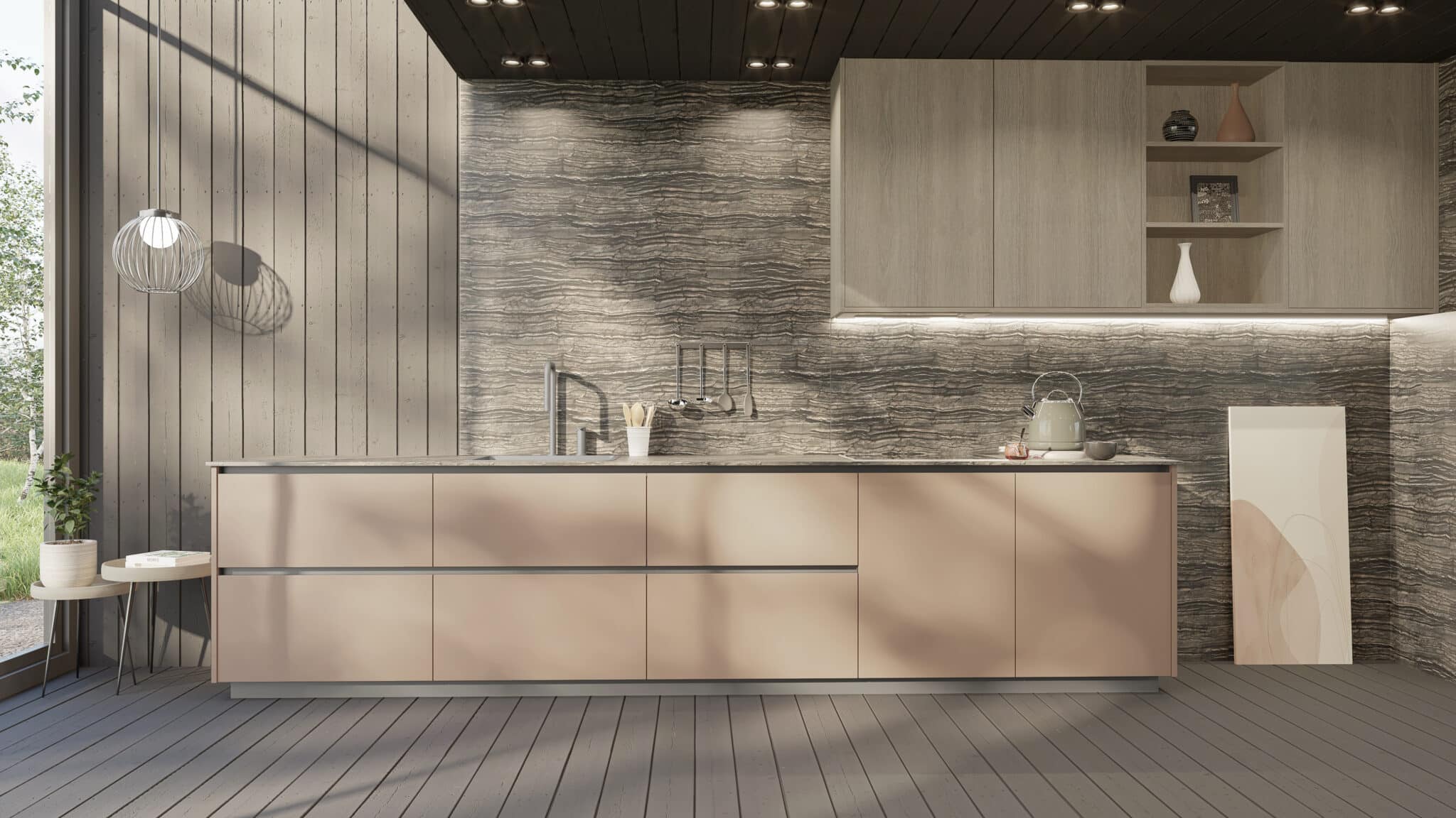 Laminates — APRICOT NUDE AND SAND OAK