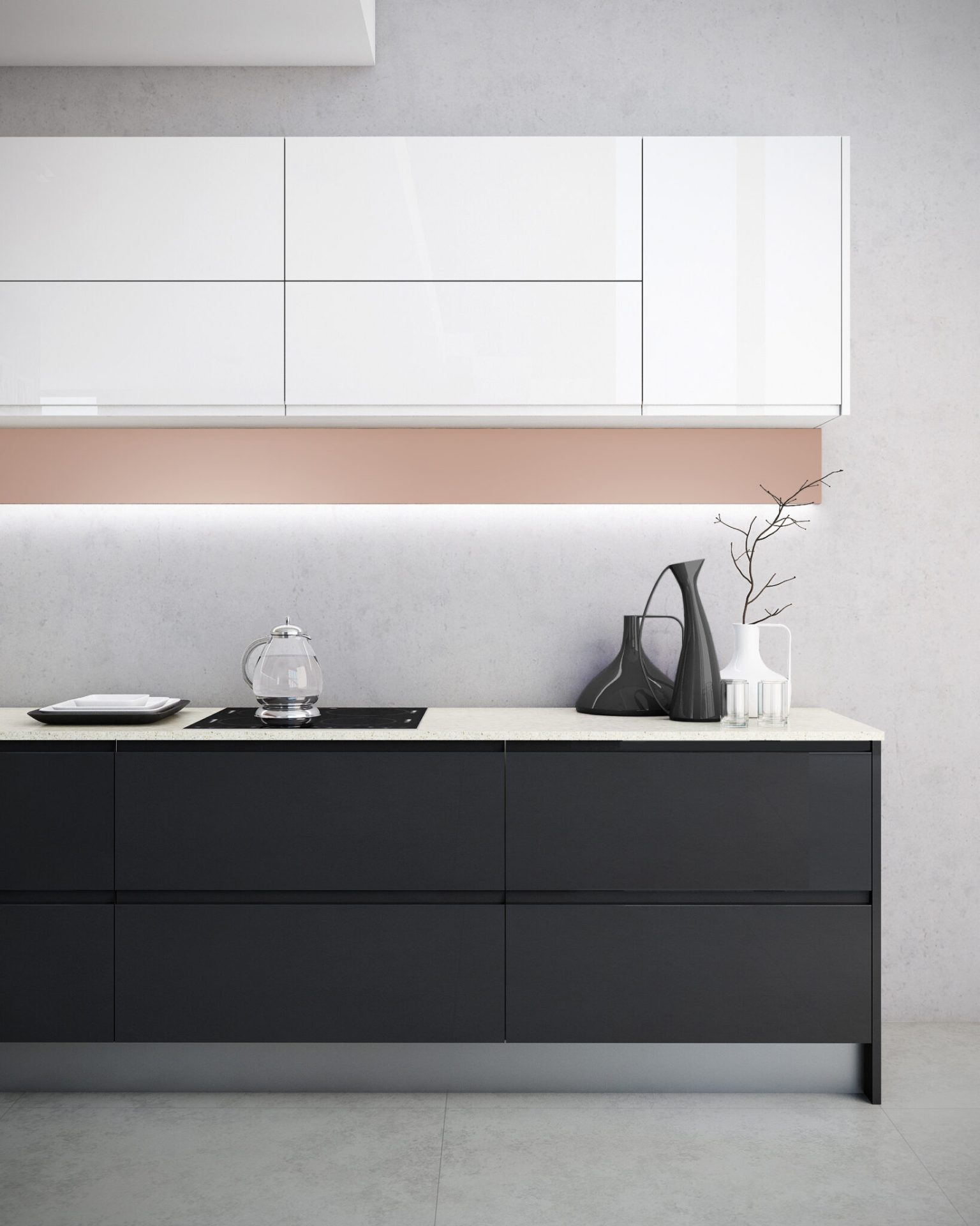 Venecia — VENECIA MATT BLACK AND BLANC BRILLANT NUDE
